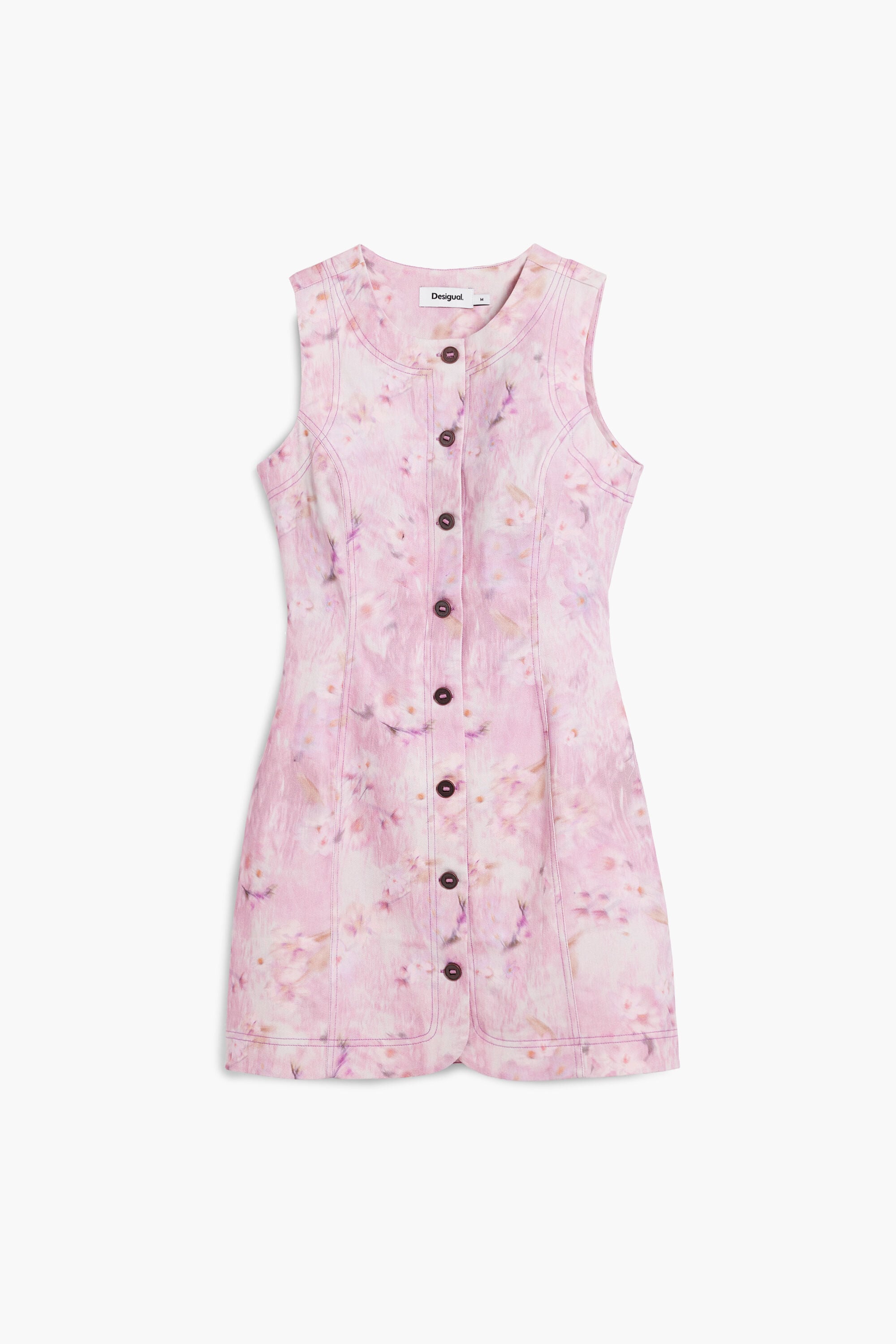 /desigual-vestido-corto-botones-algodon-rojo-xl