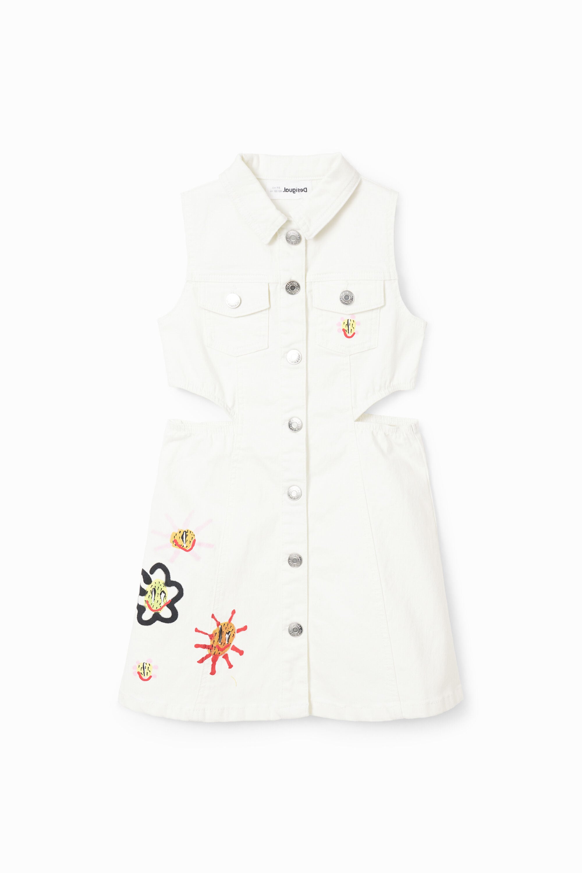 /desigual-vestido-vaquero-cut-outs-blanco-3/4
