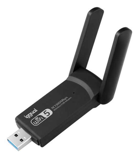 iggual Adaptador USB Wifi 1300 Mbps dual 2.4G/5G