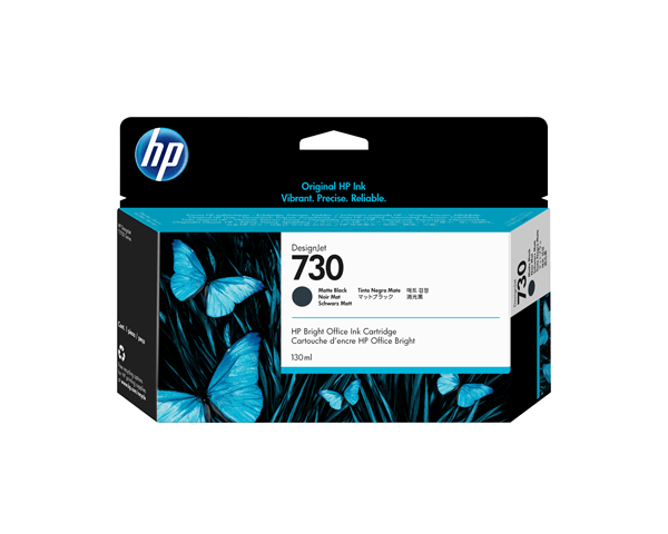 TINTA NEGRO MATE HP 730 130 ML